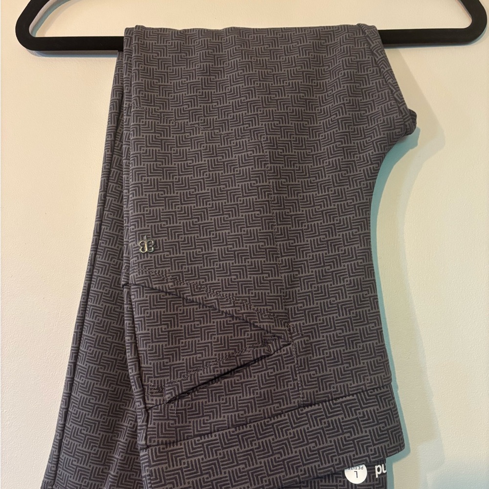 Gray Patterned Pants - image 1